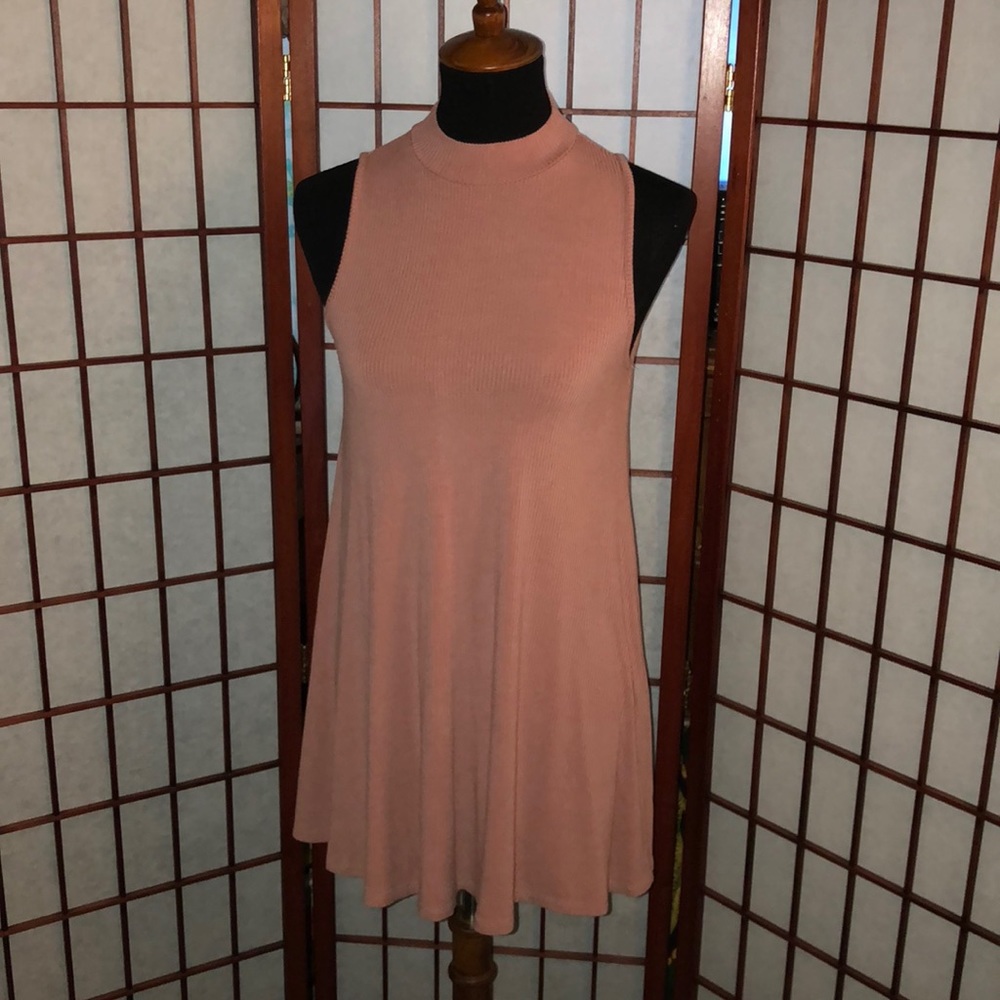 Rainbow Ribbed Shift Dress EUC